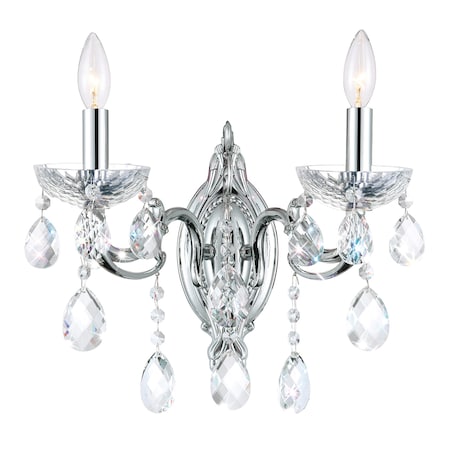 Cwi Lighting Flawless 2 Light Wall Sconce With Chrome Finish 2025W14C-2